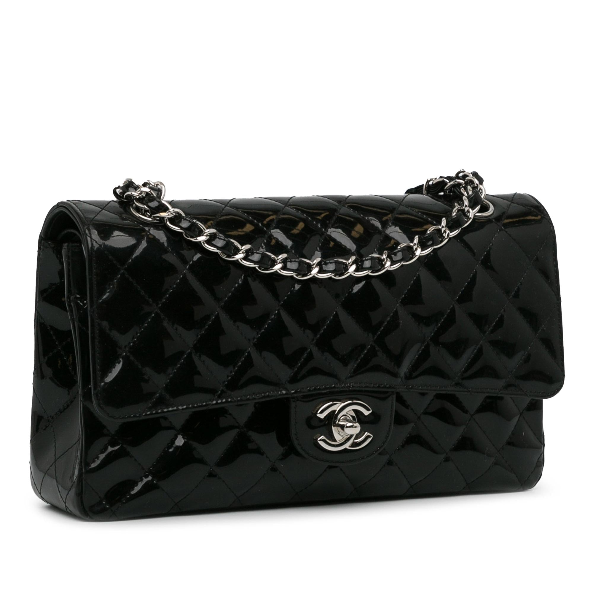 Top Quality Chanel Medium Classic Patent Double Flap (SHG-ljczdp)