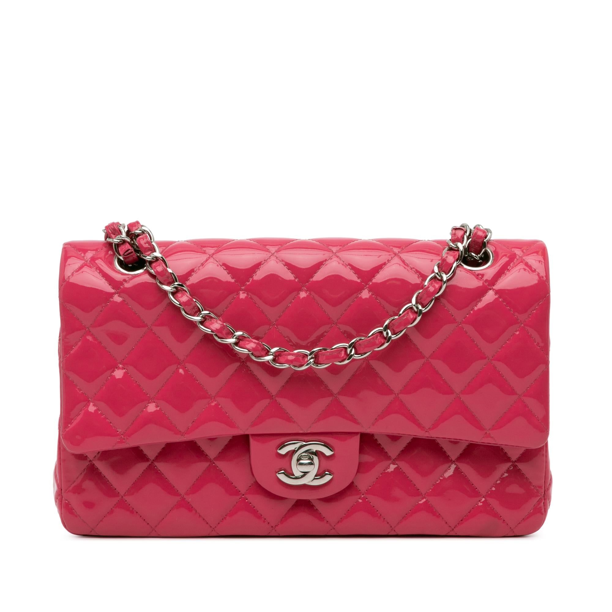 Top Quality Chanel Medium Classic Patent Double Flap (SHG-gwOeOo)