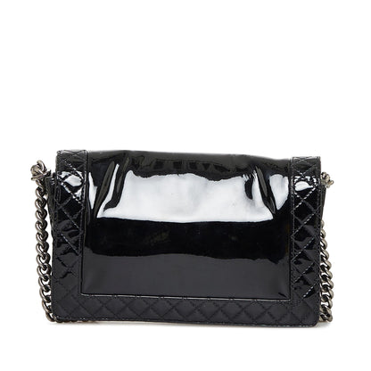 Top Quality Chanel Medium Patent Reverso Boy Flap (SHG-uvsh6E)