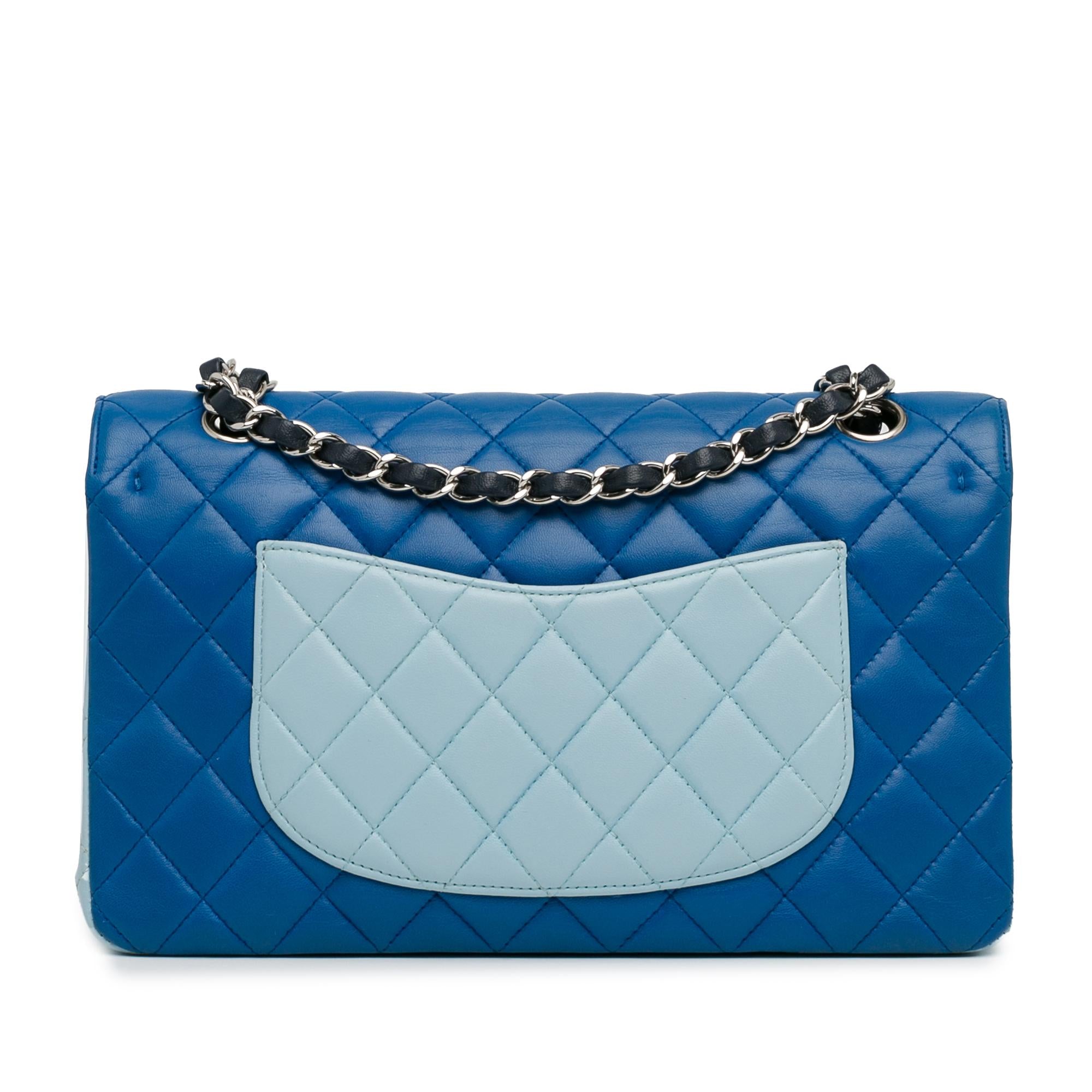 Top Quality Chanel Medium Tricolor Lambskin Double Flap (SHG-9xy5Fb)