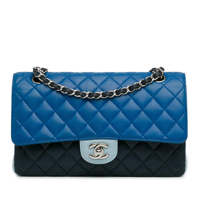 Top Quality Chanel Medium Tricolor Lambskin Double Flap (SHG-9xy5Fb)