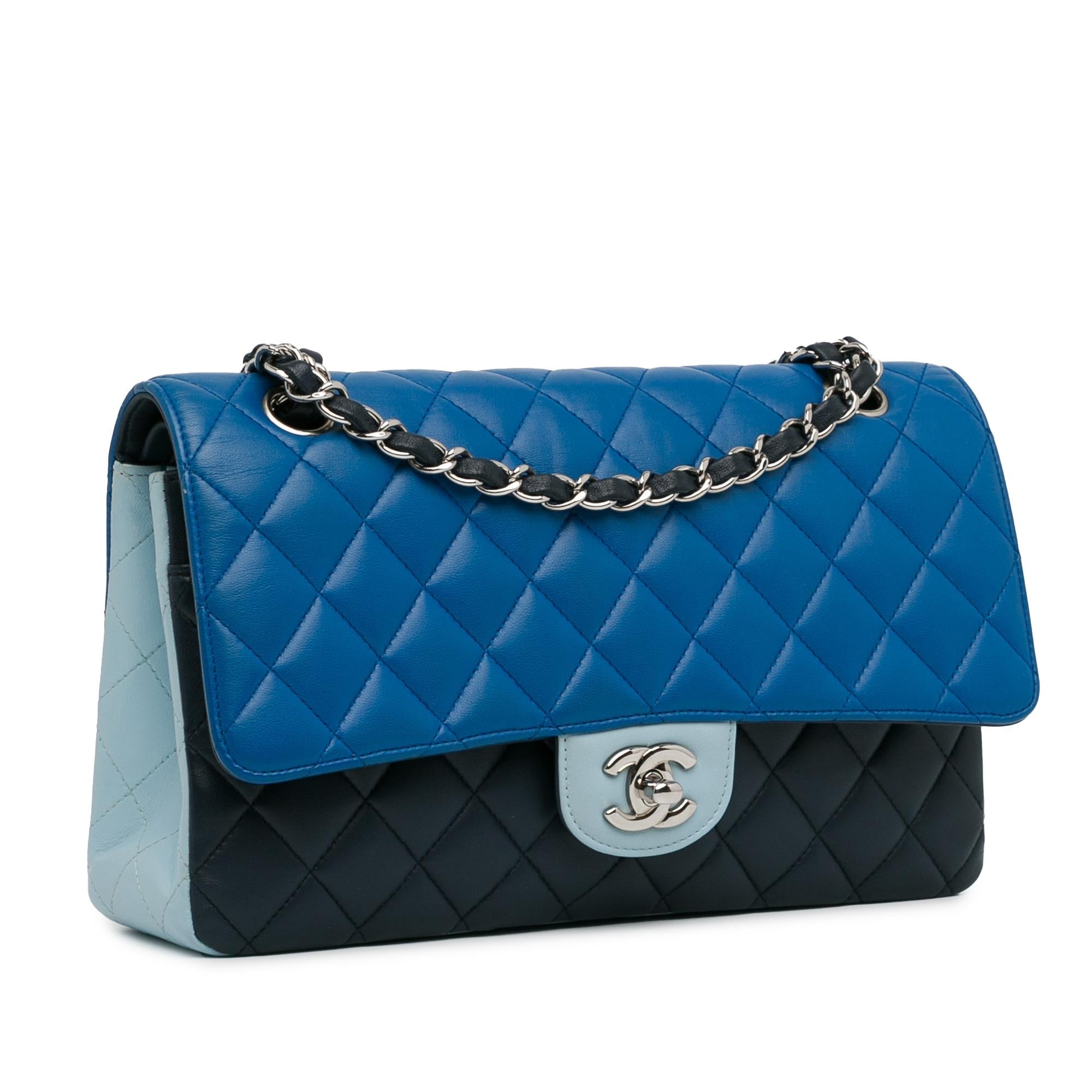 Top Quality Chanel Medium Tricolor Lambskin Double Flap (SHG-9xy5Fb)