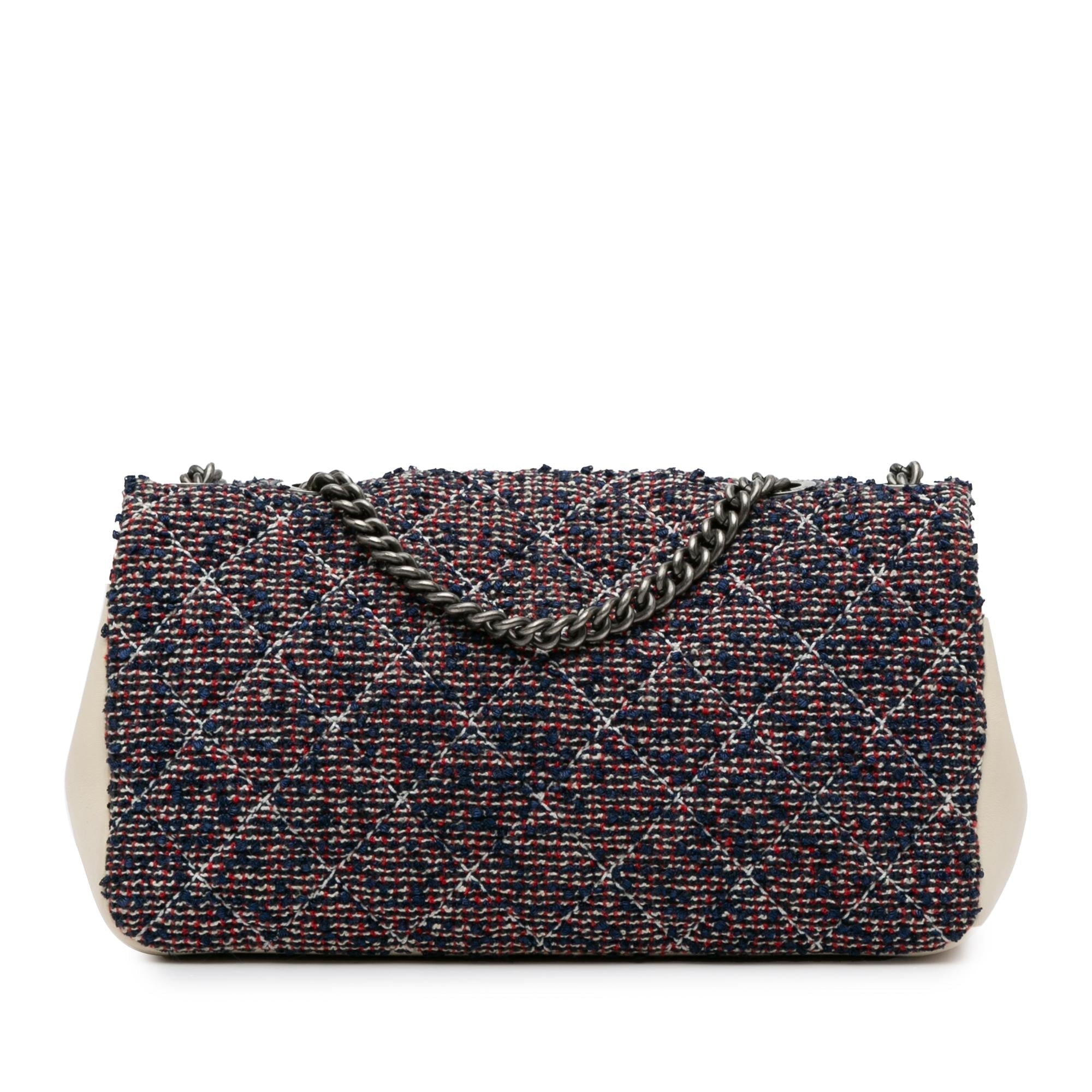 Top Quality Chanel Medium Tweed Single Flap (SHG-2oV8gp)