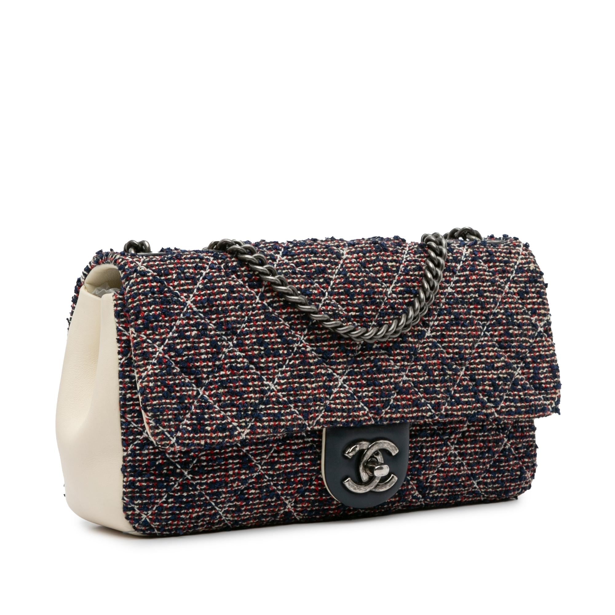 Top Quality Chanel Medium Tweed Single Flap (SHG-2oV8gp)