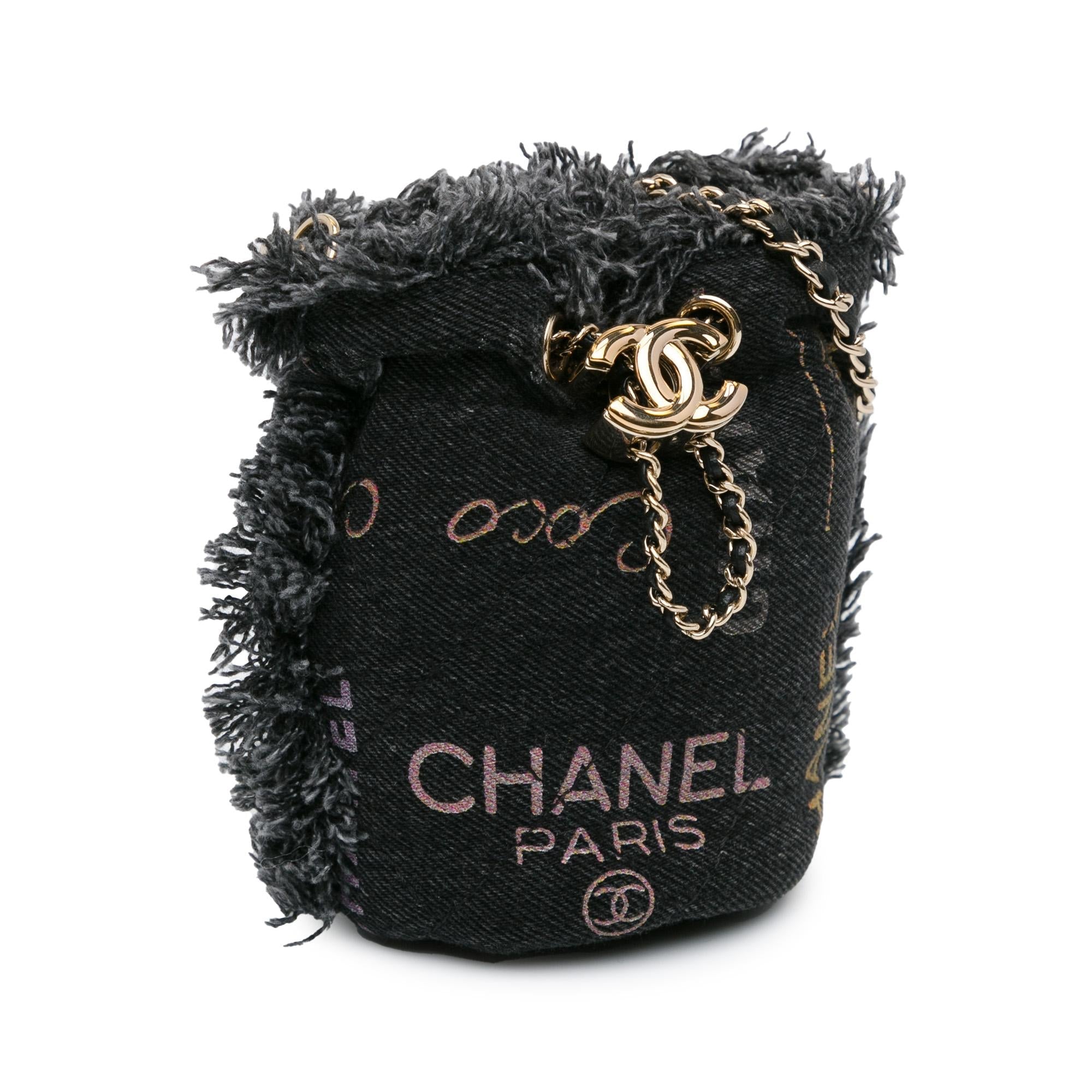 Top Quality Chanel Mini Denim Mood Bucket with Chain (SHG-oUrCJ6)