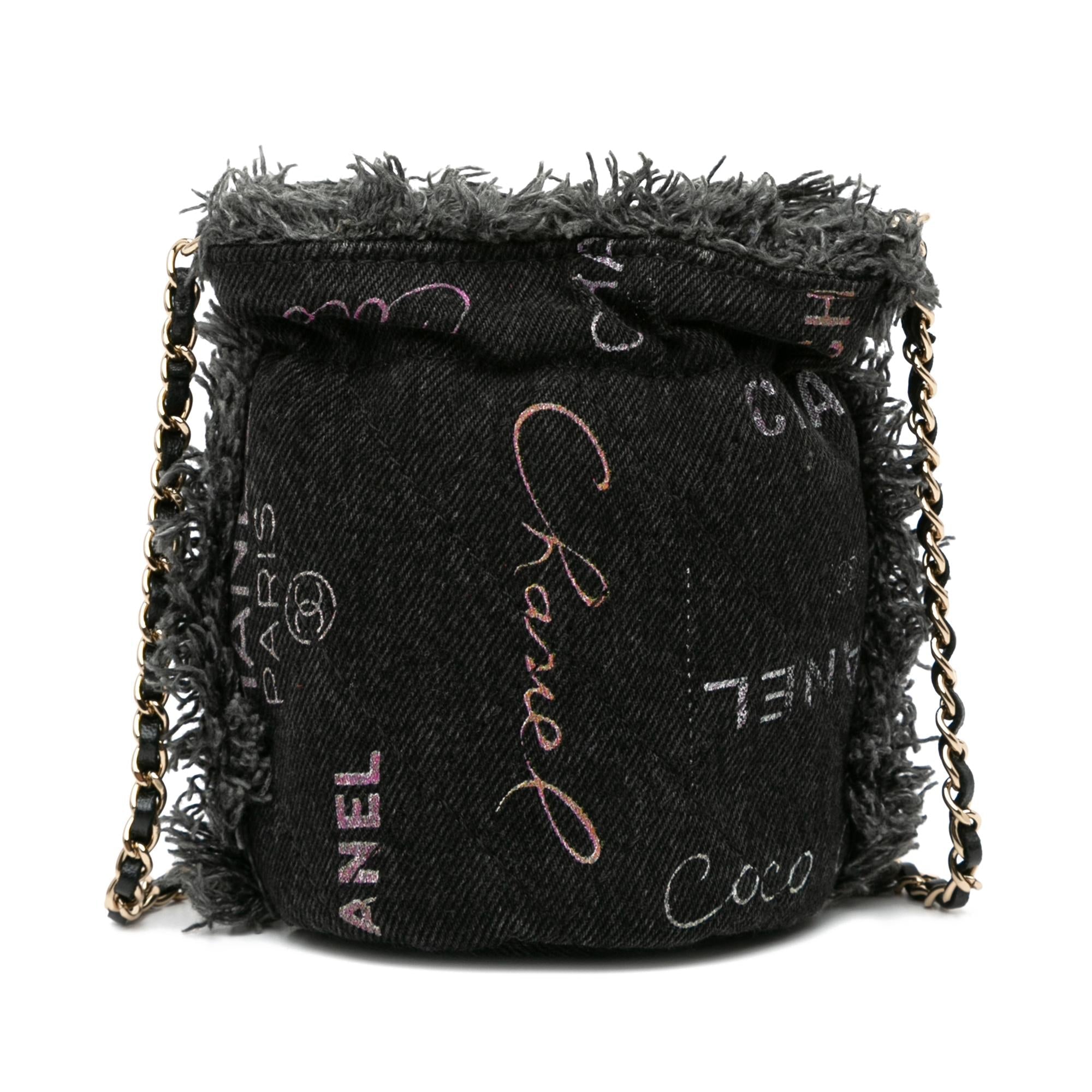 Top Quality Chanel Mini Denim Mood Bucket with Chain (SHG-u5NBnA)