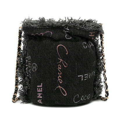 Top Quality Chanel Mini Denim Mood Bucket with Chain (SHG-u5NBnA)