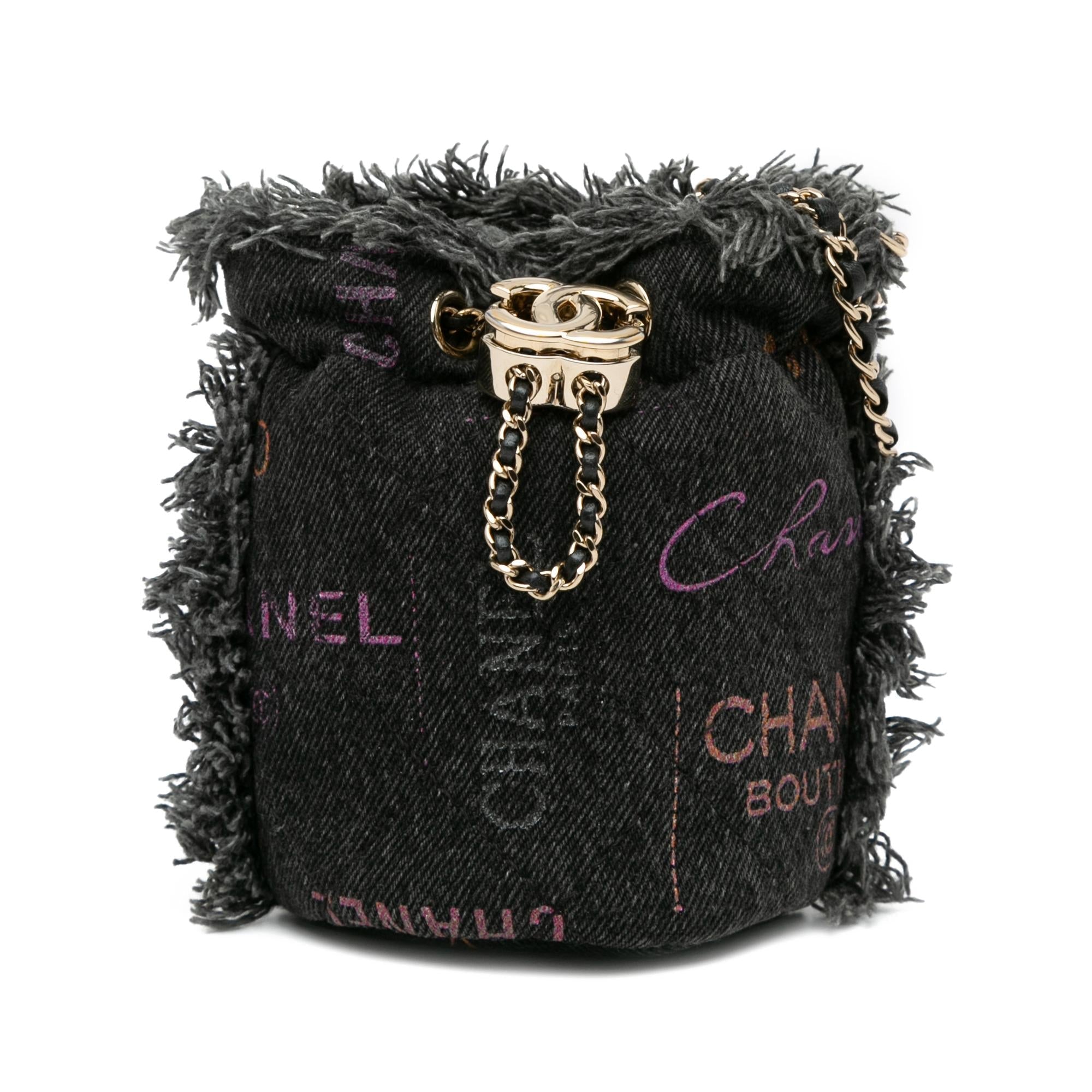 Top Quality Chanel Mini Denim Mood Bucket with Chain (SHG-u5NBnA)