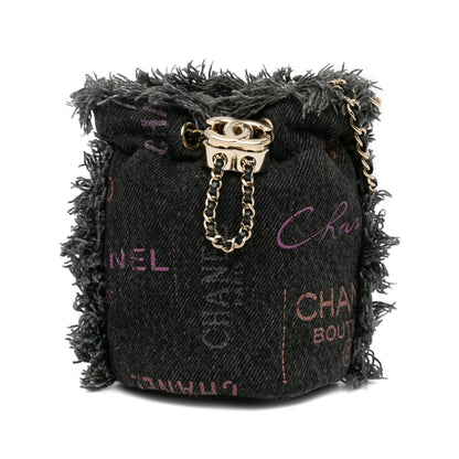 Top Quality Chanel Mini Denim Mood Bucket with Chain (SHG-u5NBnA)