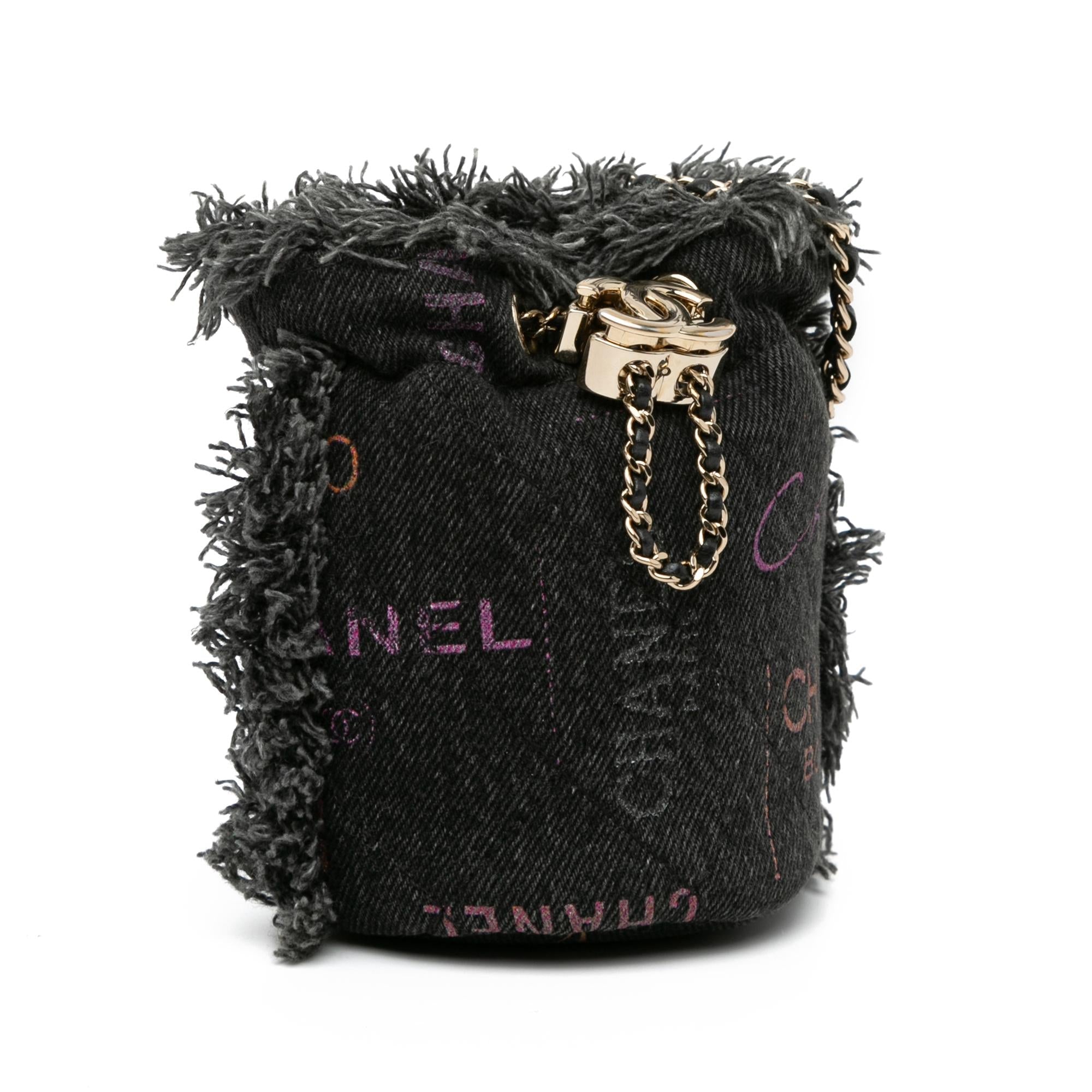 Top Quality Chanel Mini Denim Mood Bucket with Chain (SHG-u5NBnA)