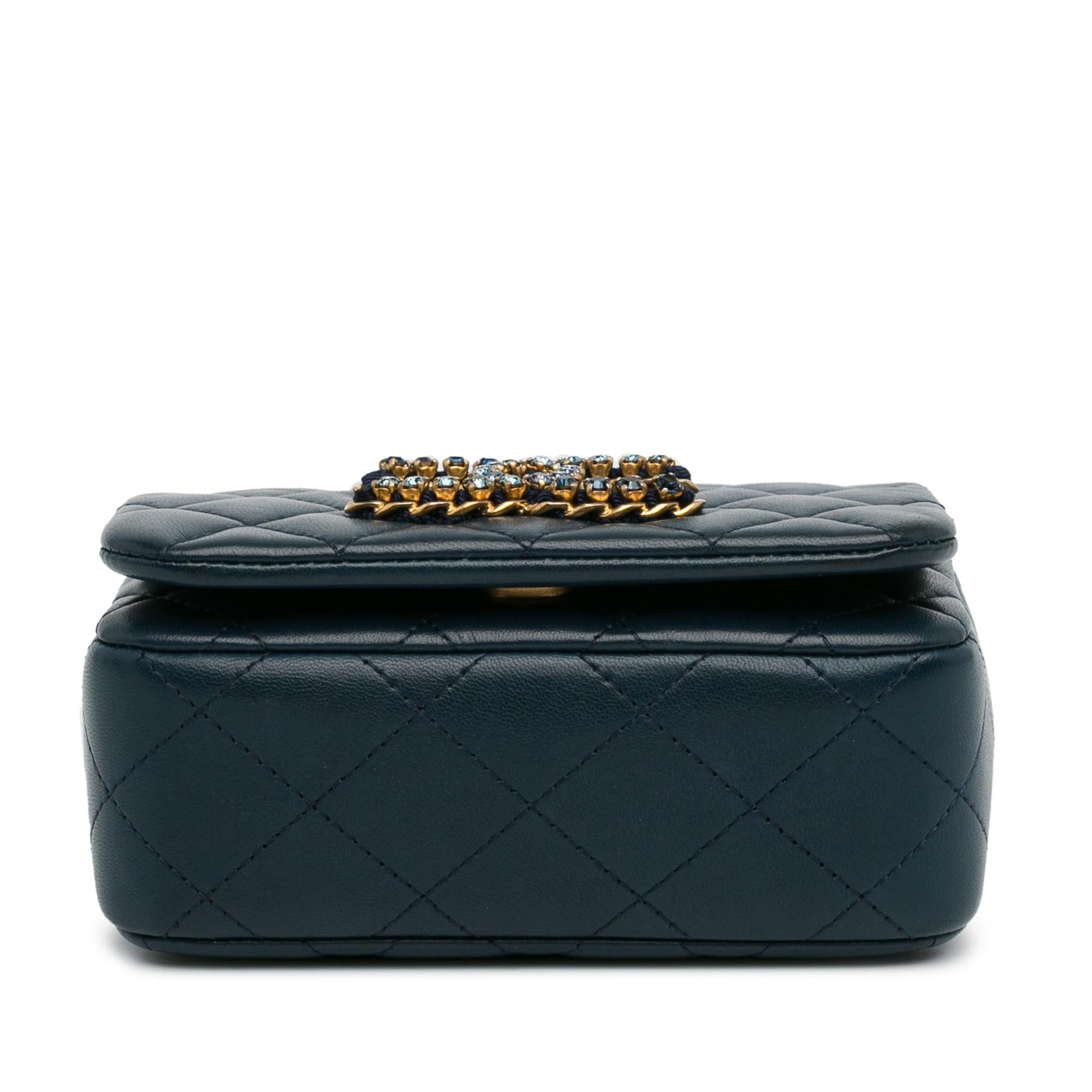 Top Quality Chanel Mini Lambskin CC Crystal Full flap (SHG-tjFZO9)