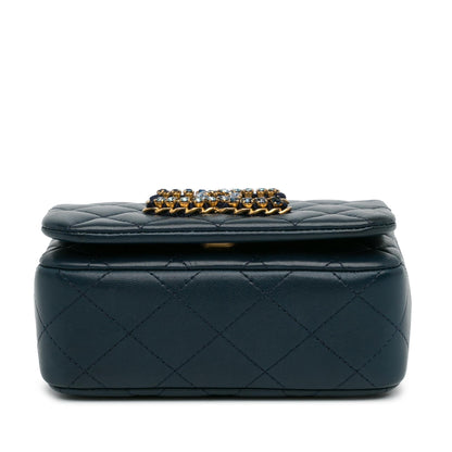 Top Quality Chanel Mini Lambskin CC Crystal Full flap (SHG-tjFZO9)