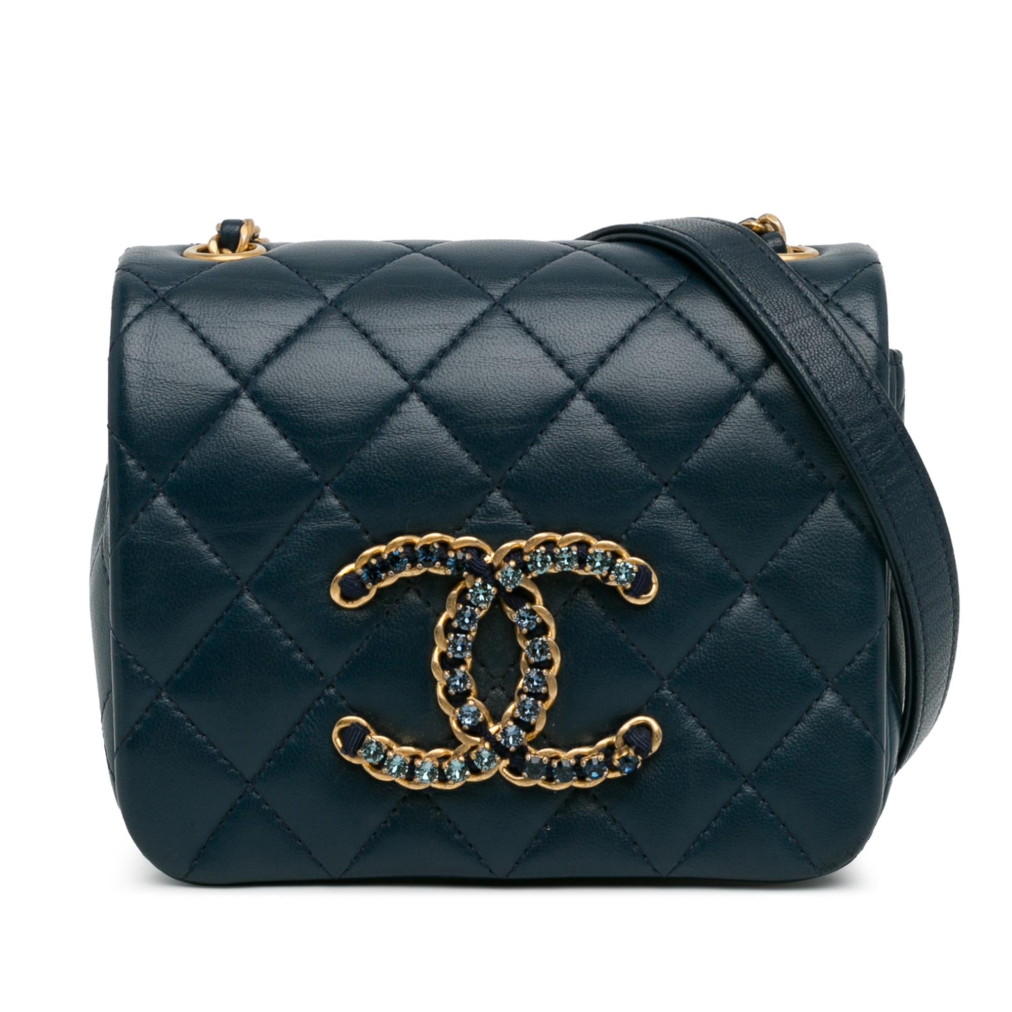 Top Quality Chanel Mini Lambskin CC Crystal Full flap (SHG-tjFZO9)