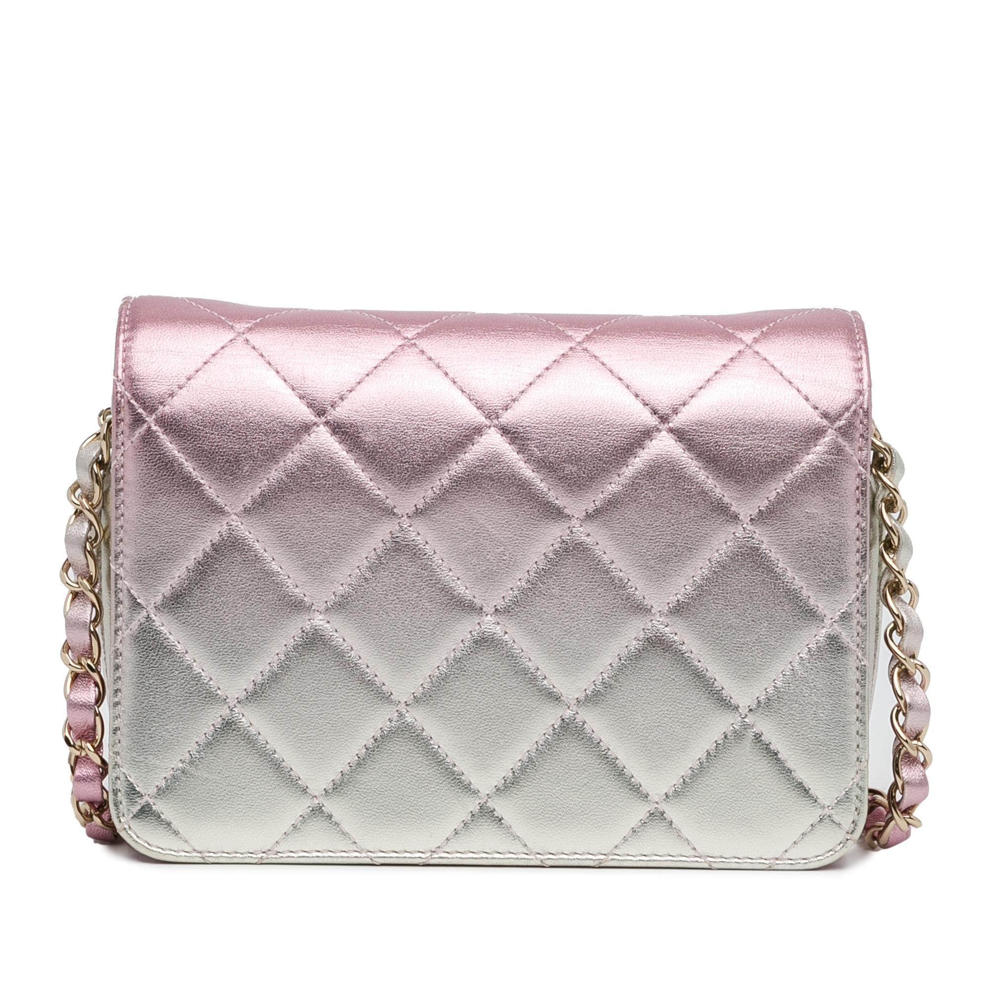 Top Quality Chanel Mini Metallic Lambskin Like a Wallet Flap Bag (SHG-ZFjRuZ)