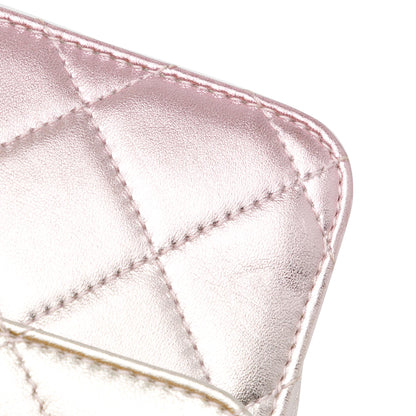 Top Quality Chanel Mini Metallic Lambskin Like a Wallet Flap Bag (SHG-ZFjRuZ)
