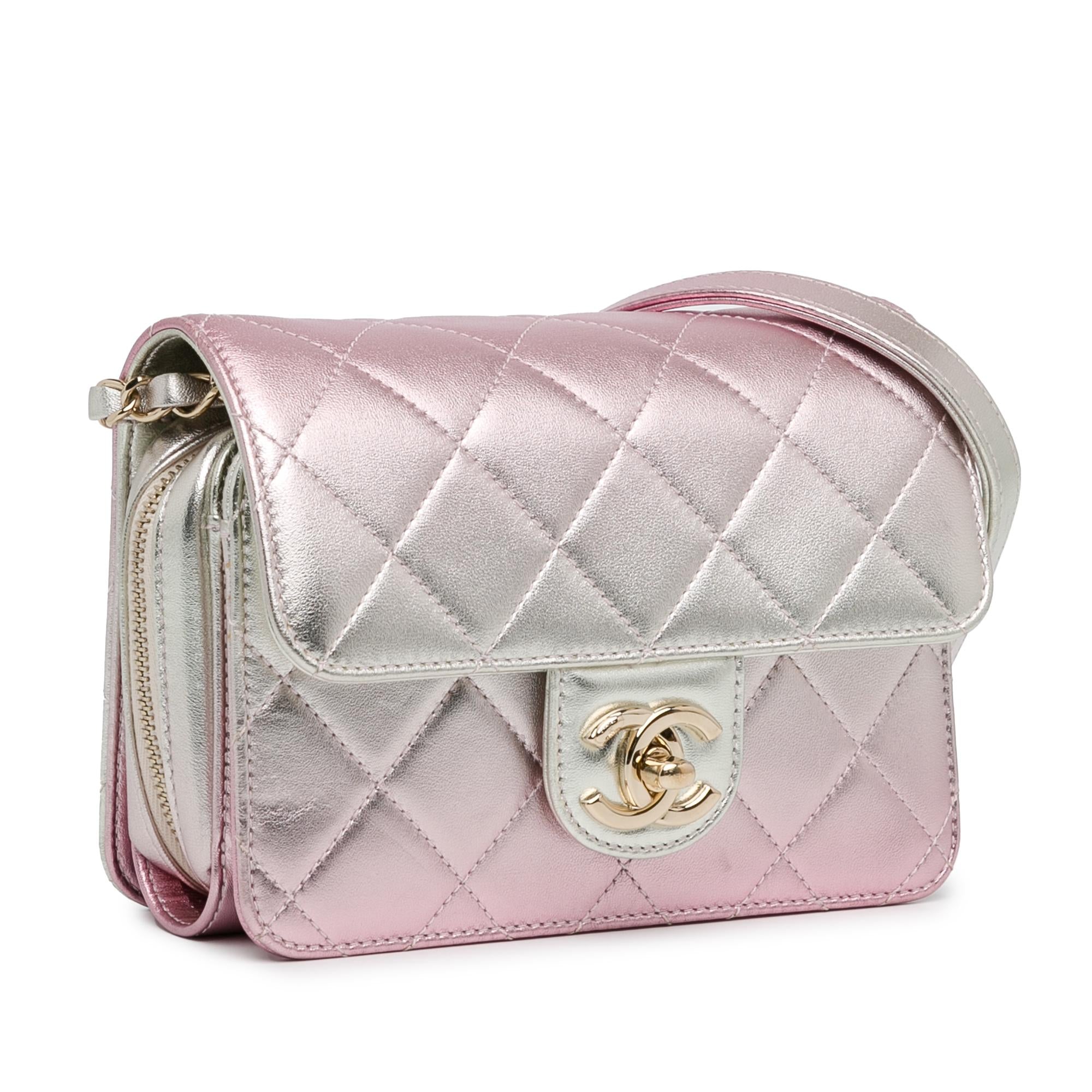 Top Quality Chanel Mini Metallic Lambskin Like a Wallet Flap Bag (SHG-ZFjRuZ)