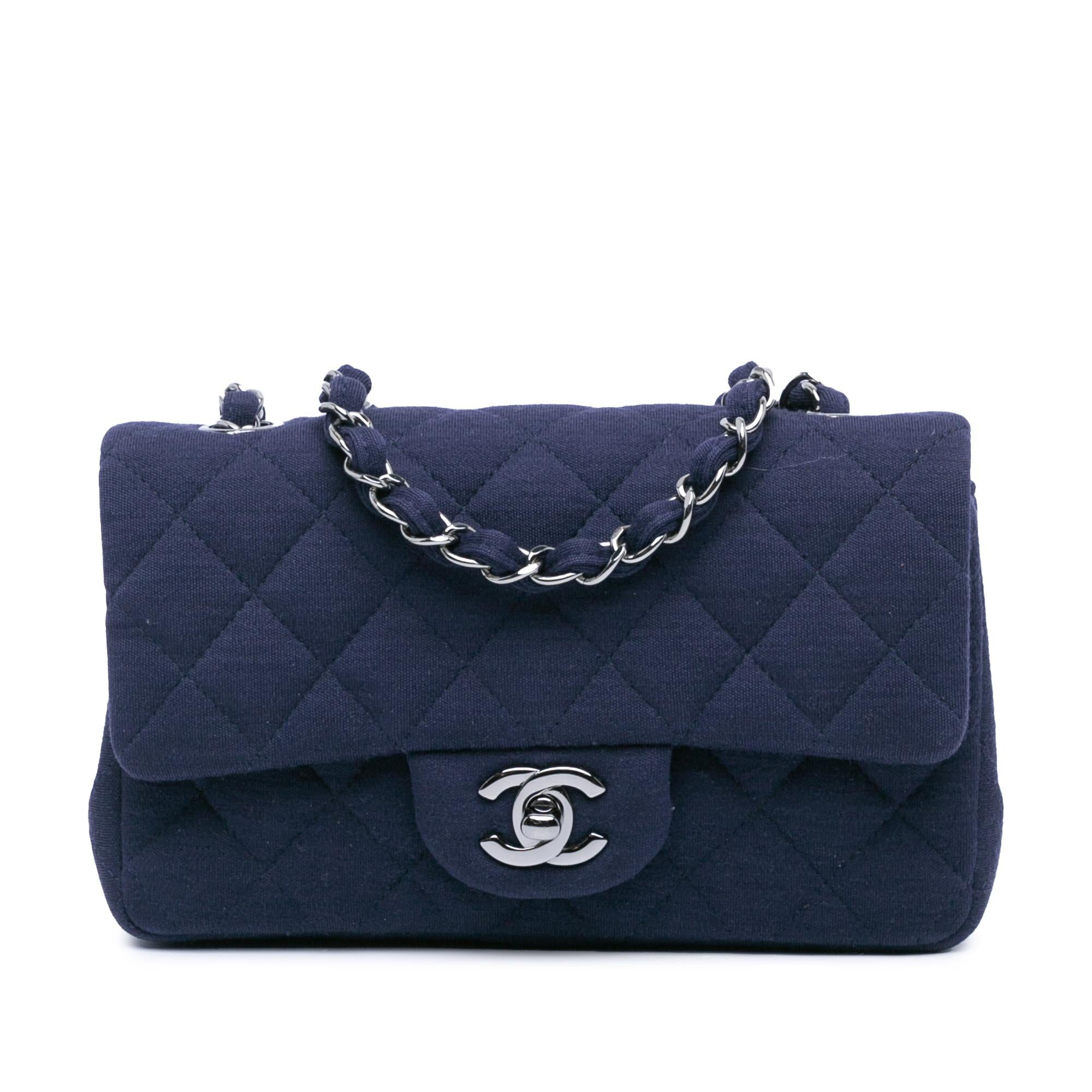 Top Quality Chanel Mini Rectangular Classic Jersey Single Flap (SHG-JXuYng)