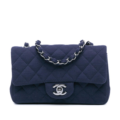 Top Quality Chanel Mini Rectangular Classic Jersey Single Flap (SHG-JXuYng)