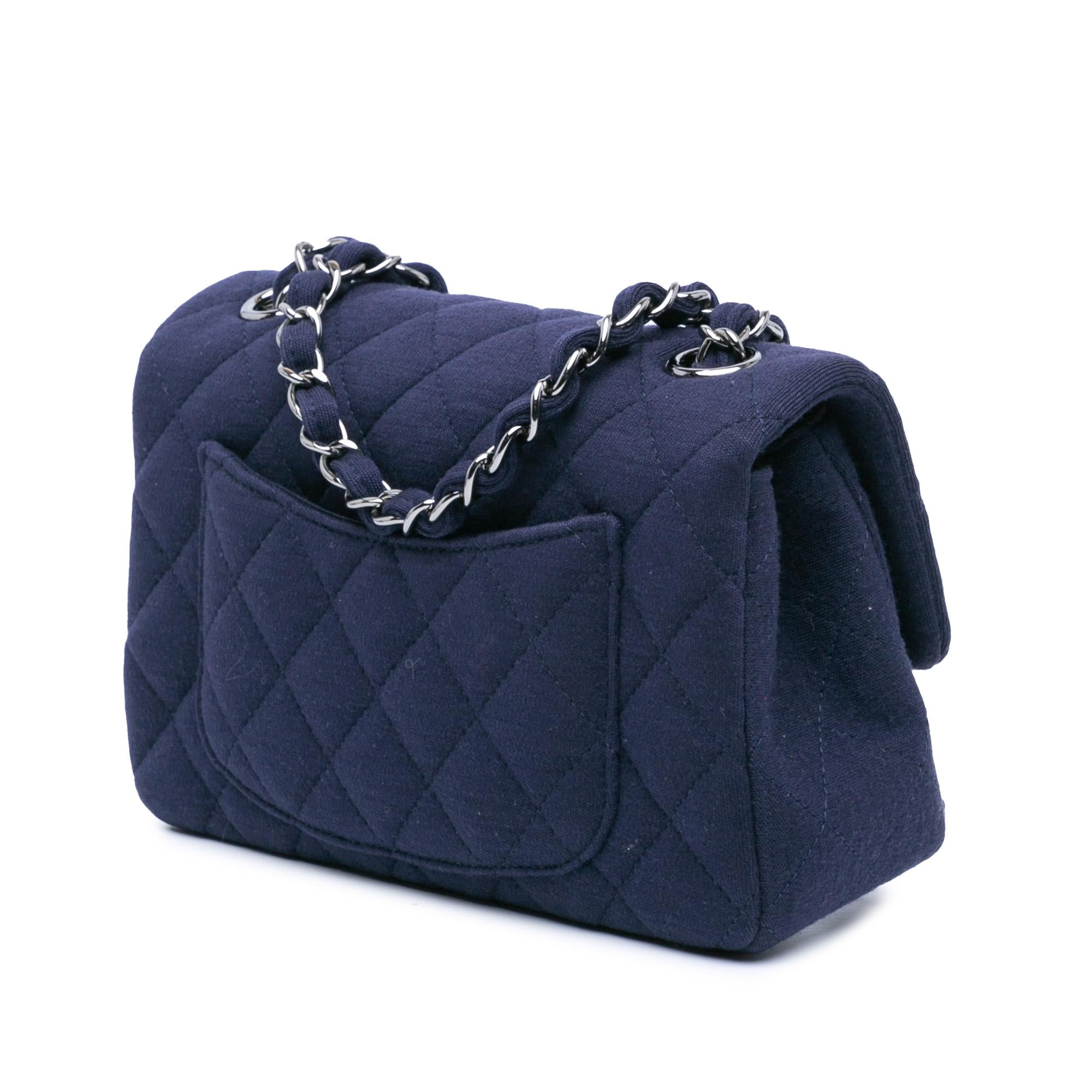 Top Quality Chanel Mini Rectangular Classic Jersey Single Flap (SHG-JXuYng)