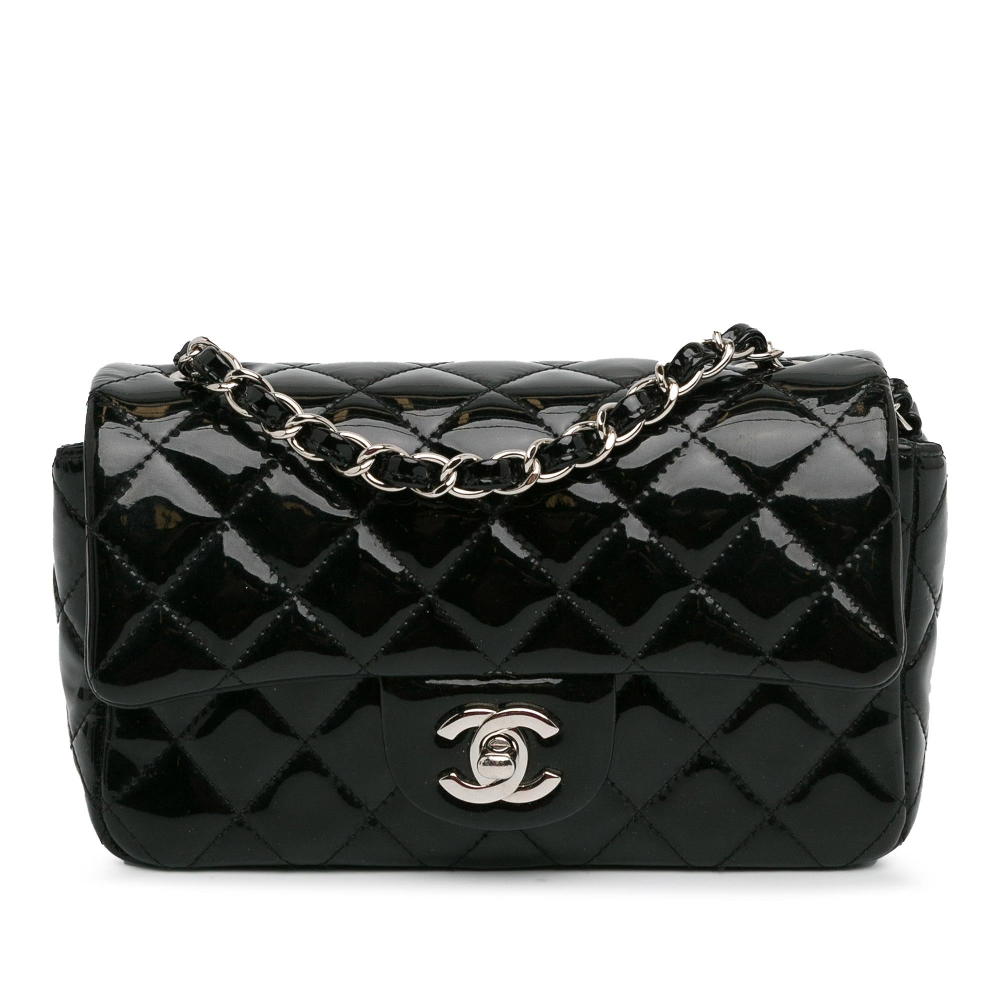 Top Quality Chanel Mini Rectangular Classic Patent Single Flap (SHG-foRix8)