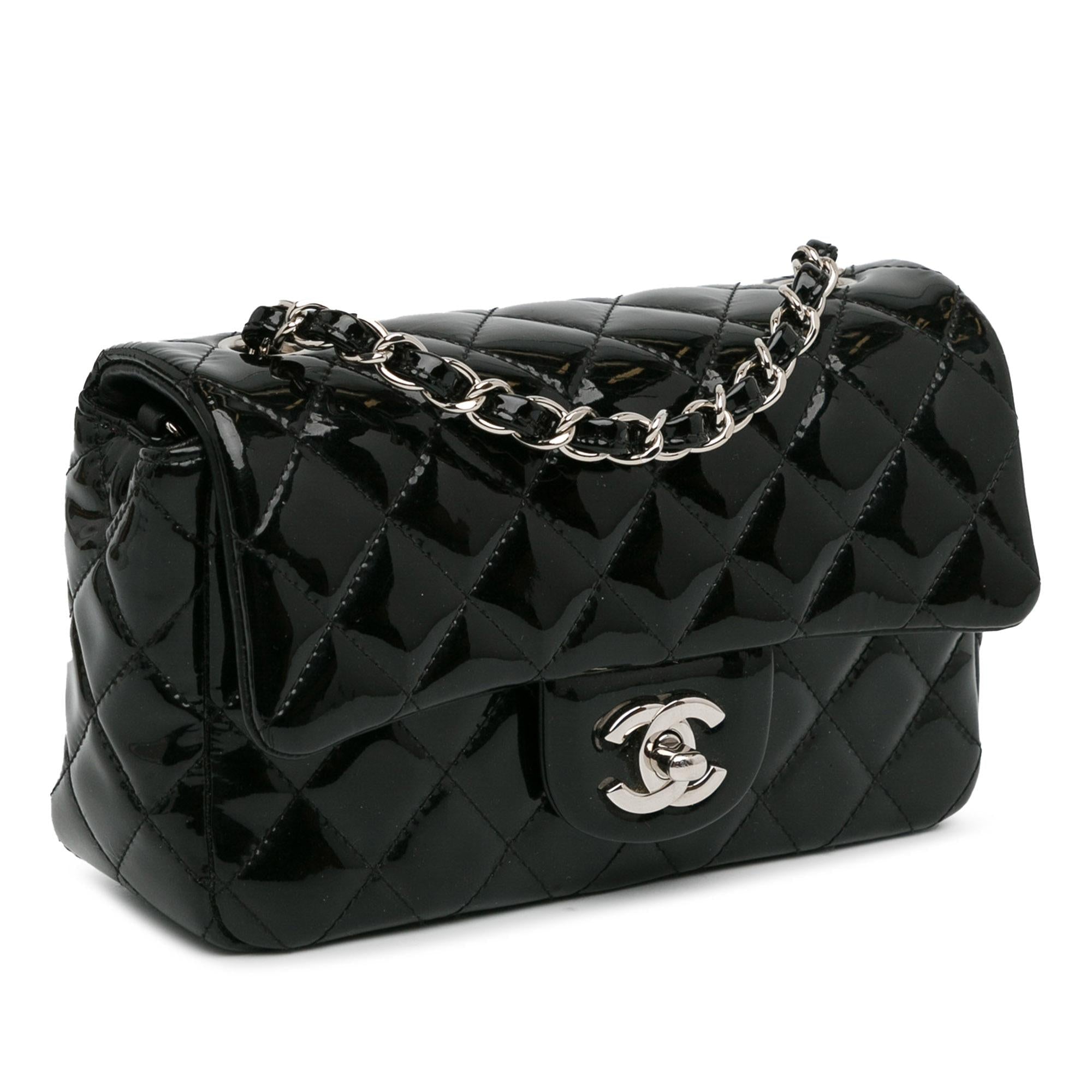 Top Quality Chanel Mini Rectangular Classic Patent Single Flap (SHG-foRix8)