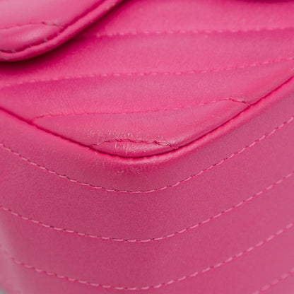 Top Quality Chanel Mini Square Classic Chevron Lambskin Flap (SHG-8wGObb)