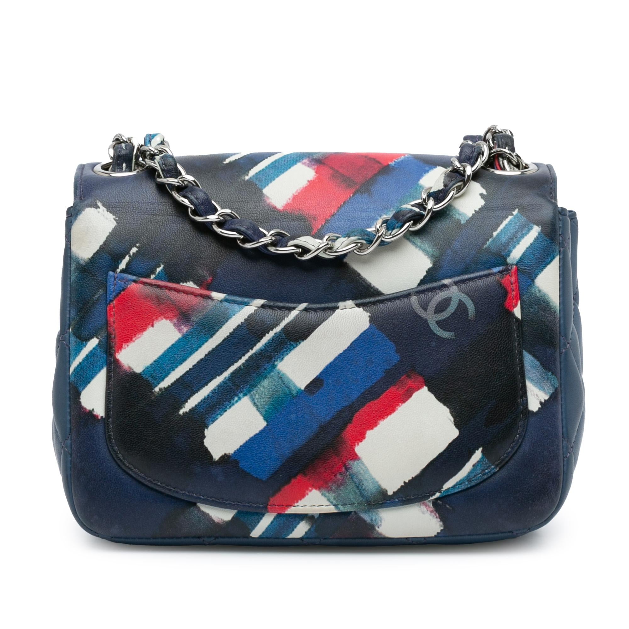 Top Quality Chanel Mini Square Classic Printed Lambskin Airlines Flap (SHG-hpU1MB)