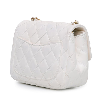 Top Quality Chanel Mini Square Lambskin Romance Single Flap (SHG-RT5Rup)