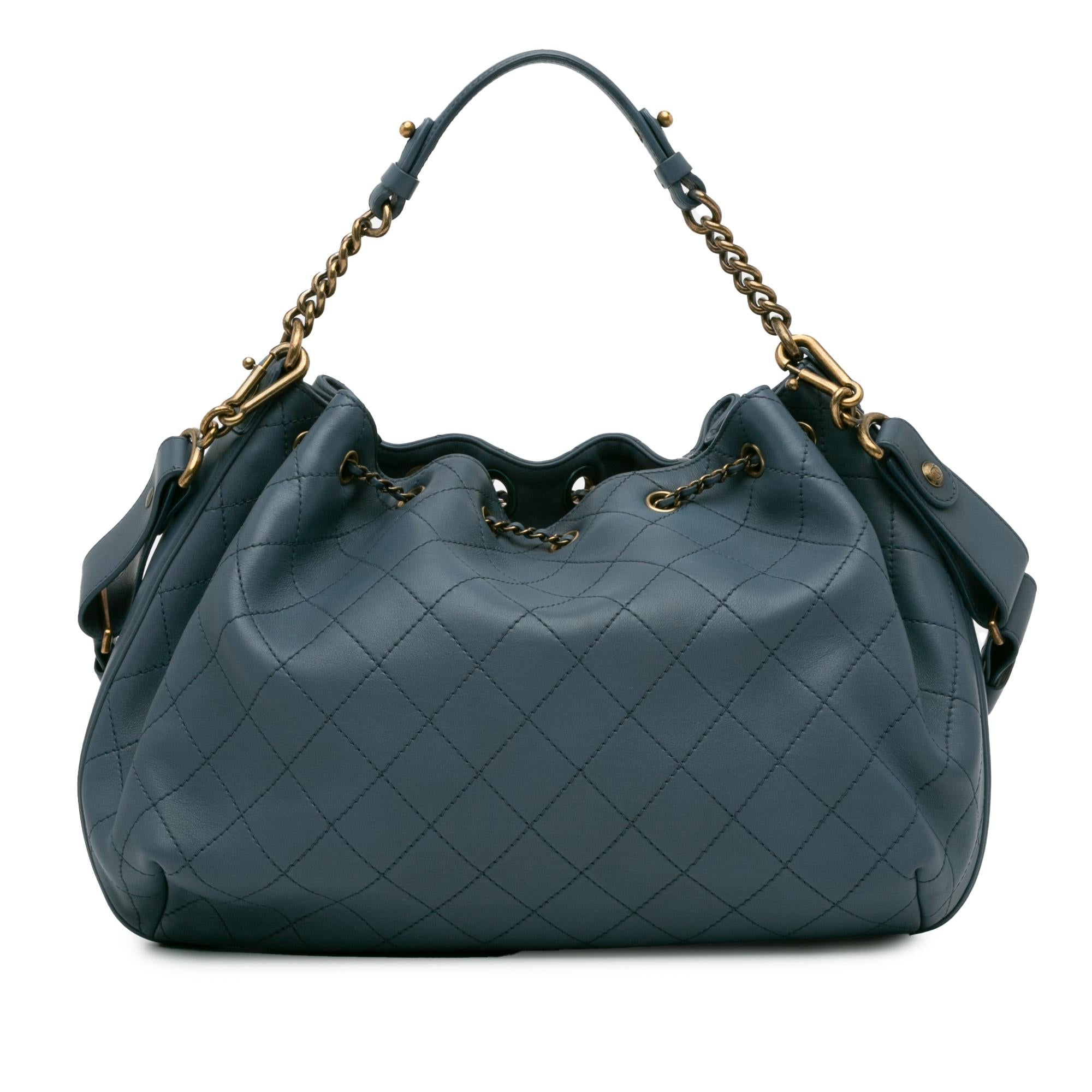 Top Quality Chanel Paris-Rome Drawstring CC Bucket Bag (SHG-9nXKLt)