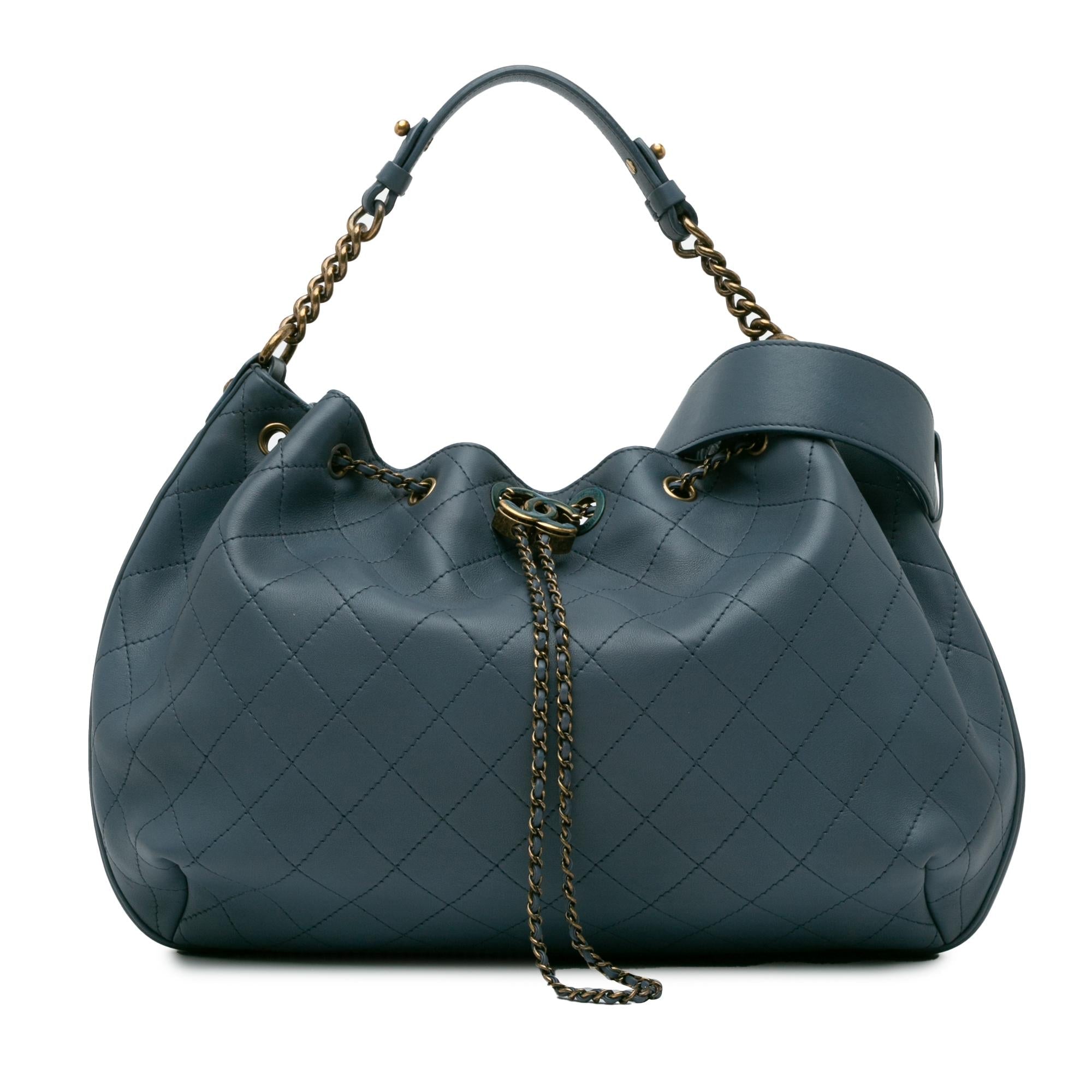 Top Quality Chanel Paris-Rome Drawstring CC Bucket Bag (SHG-9nXKLt)