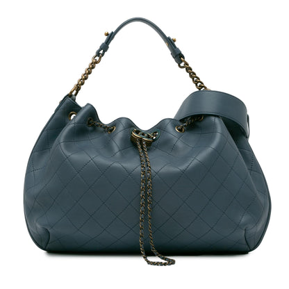 Top Quality Chanel Paris-Rome Drawstring CC Bucket Bag (SHG-9nXKLt)