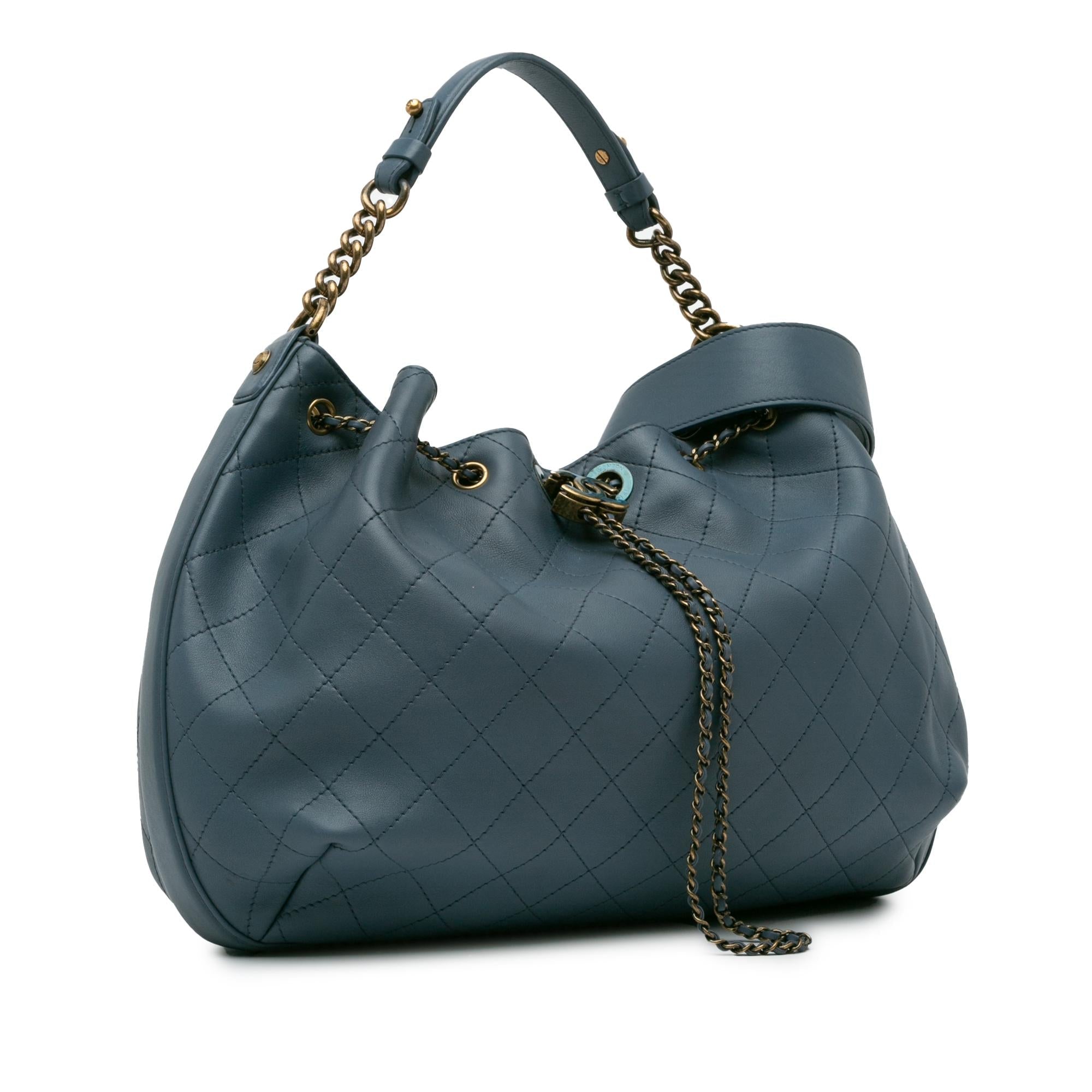 Top Quality Chanel Paris-Rome Drawstring CC Bucket Bag (SHG-9nXKLt)