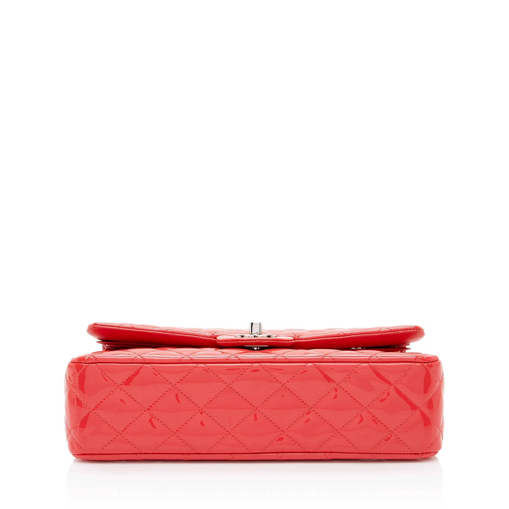 Top Quality Chanel Patent Leather Classic Medium Double Flap Bag (SHF-96viXO)