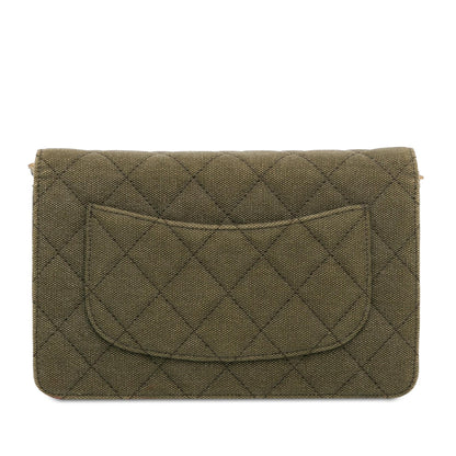 Top Quality Chanel Quilted Canvas Coco Cuba Charms Wallet On Chain (SHG-iFwSQ5)