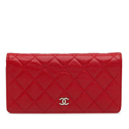 Top Quality Chanel Quilted Caviar L Yen Bifold Long Wallet (SHG-GP94qH)