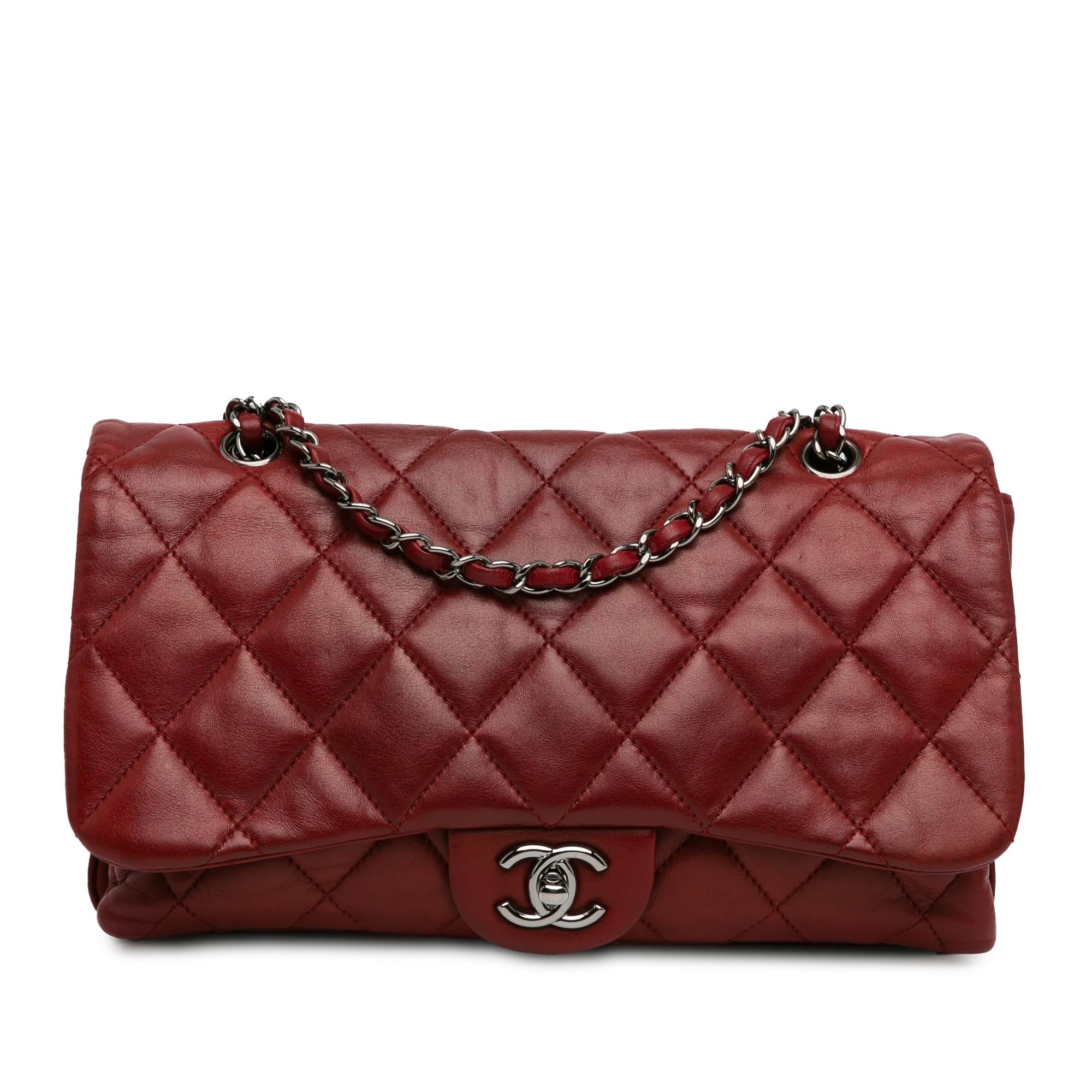 Top Quality Chanel Quilted Lambskin 3 Accordion Flap (SHG-1Ej2fV)