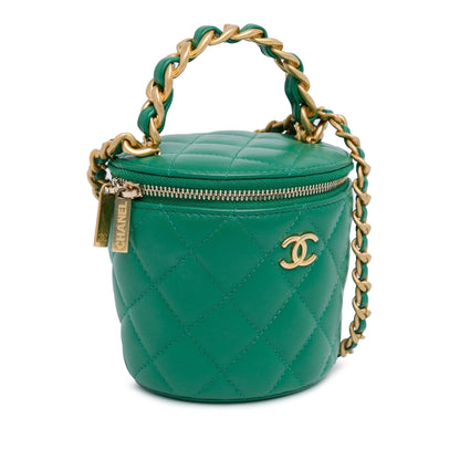 Top Quality Chanel Quilted Lambskin Afternoon Tea Vanity Case with Chain (SHG-mBV1ap)