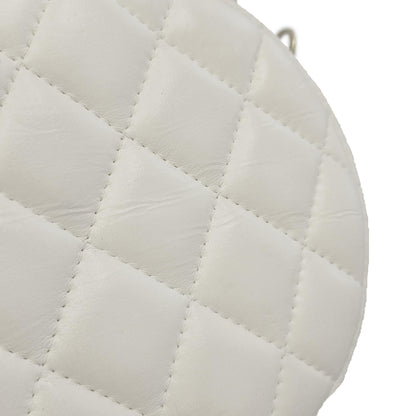 Top Quality Chanel Quilted Lambskin Pearl Crush Round Clutch with Chain (SHG-SbdIV9)