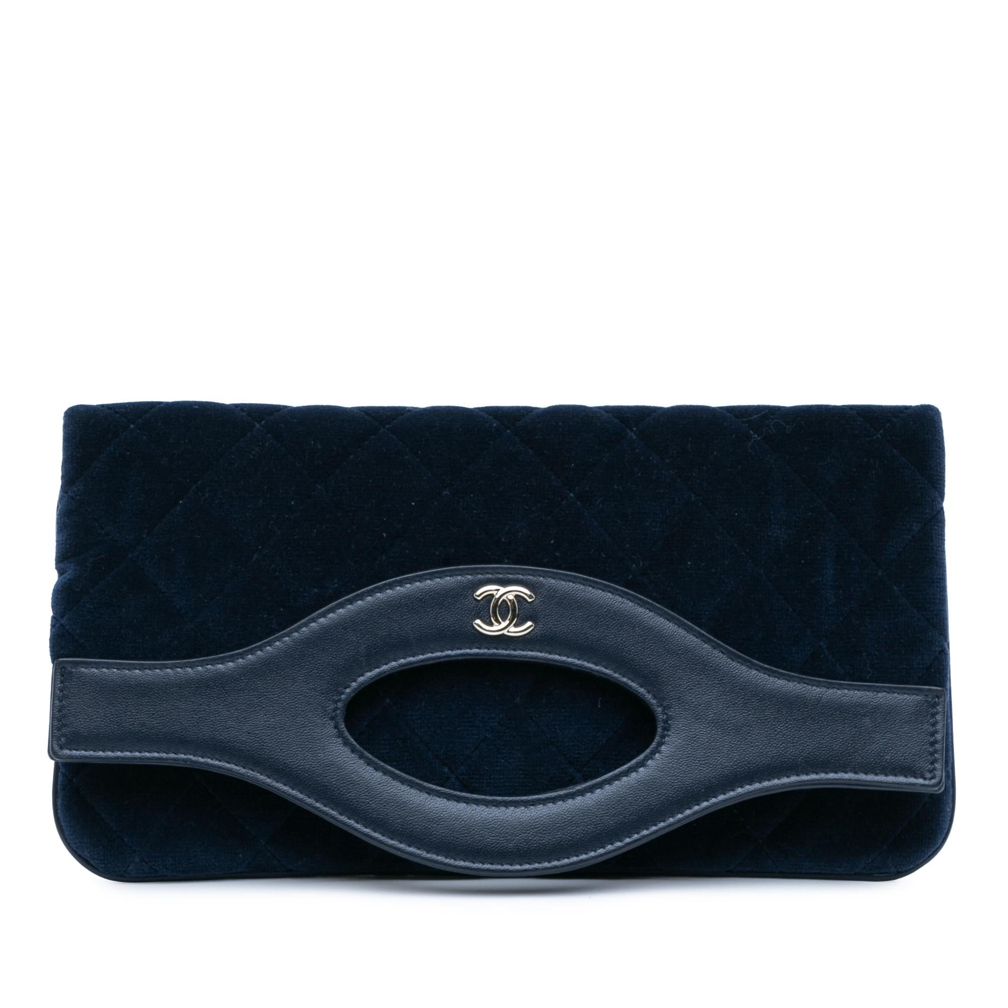 Top Quality Chanel Quilted Velvet 31 Clutch (SHG-EGJxIe)