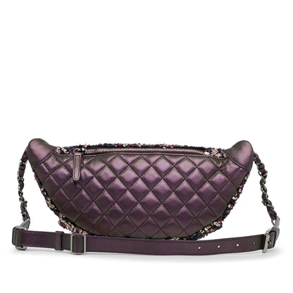 Top Quality Chanel Sequin and Metallic Lambskin Belt Bag (SHG-8A8QLt)