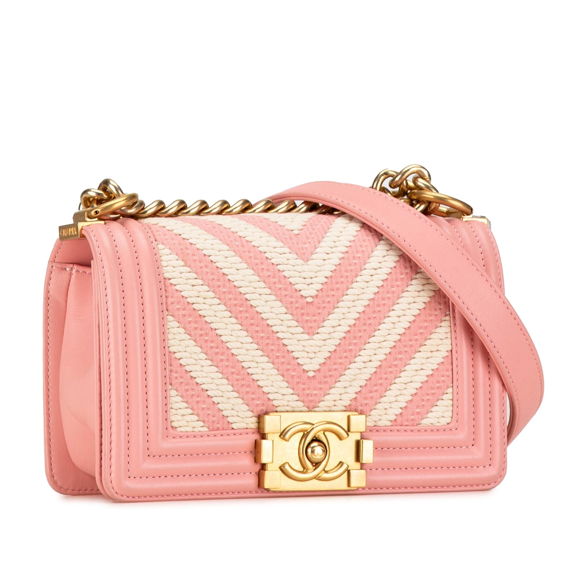 Top Quality Chanel Small Braided Chevron Boy Flap (SHG-eAcvzY)