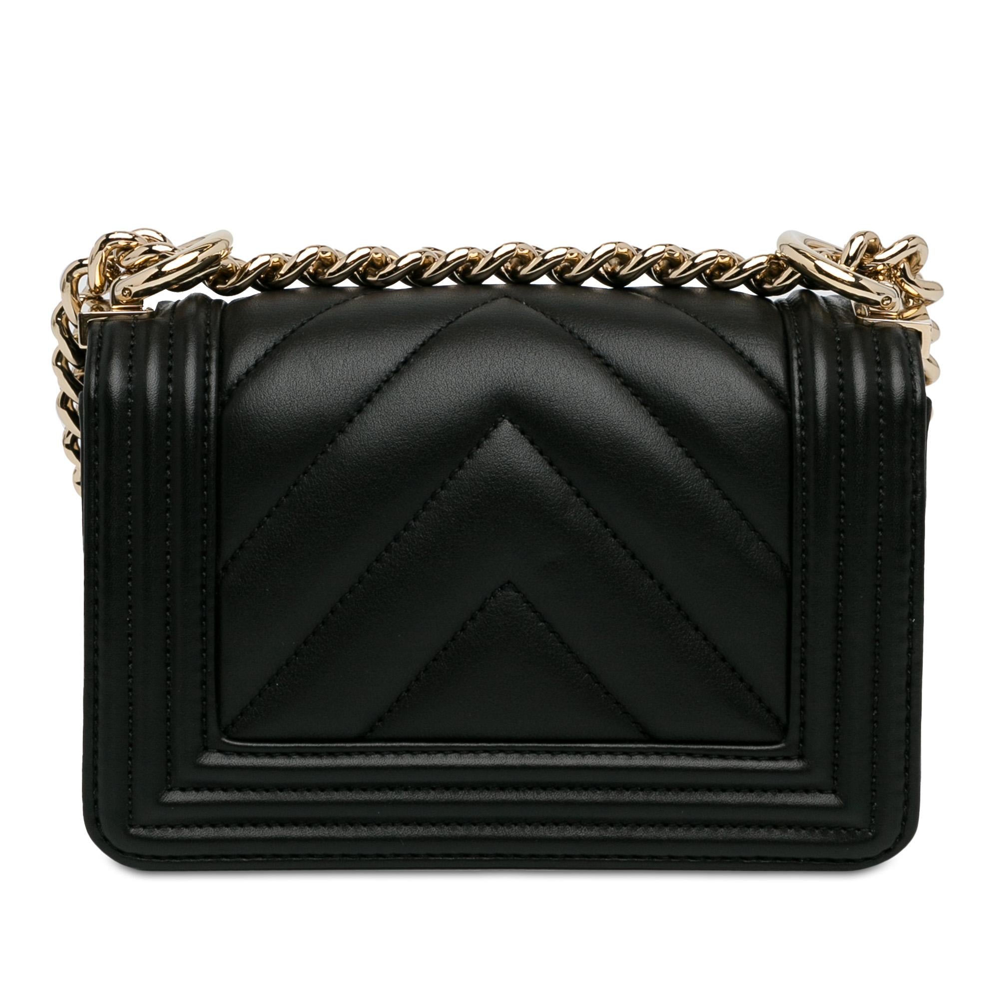 Top Quality Chanel Small Chevron Boy Flap (SHG-PGXrMi)