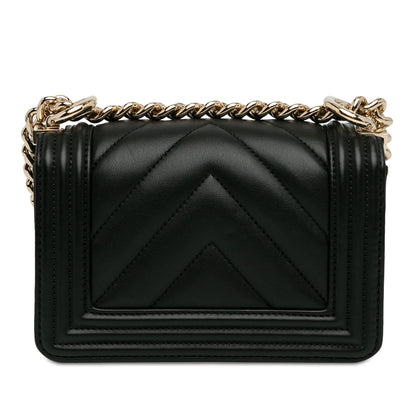 Top Quality Chanel Small Chevron Boy Flap (SHG-PGXrMi)