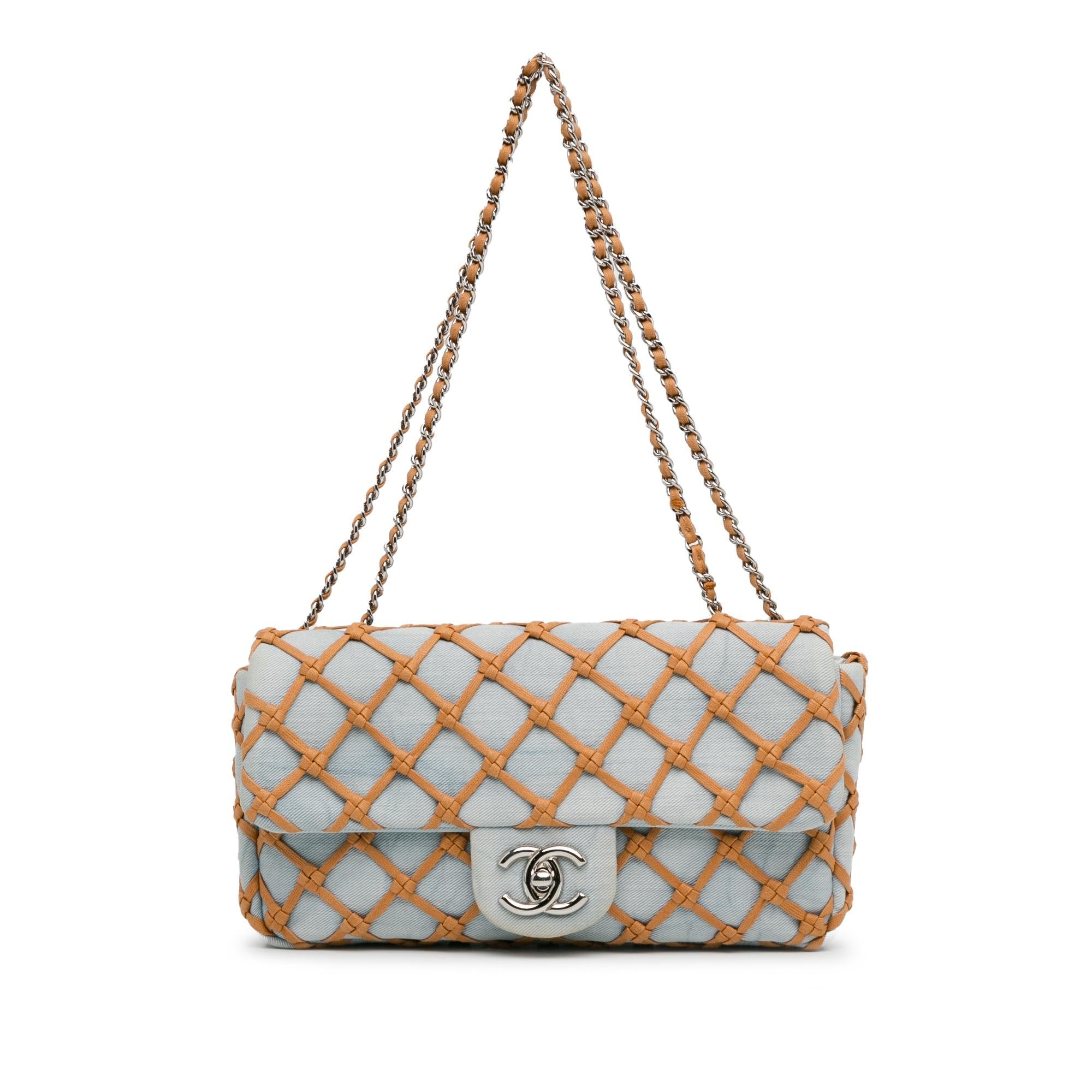 Top Quality Chanel Small Denim Canebiers Net Flap (SHG-WJUkZ0)