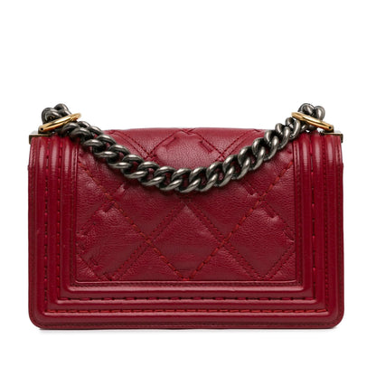 Top Quality Chanel Small Grained Calfskin Boy Double Stitch Flap (SHG-5sJFKX)