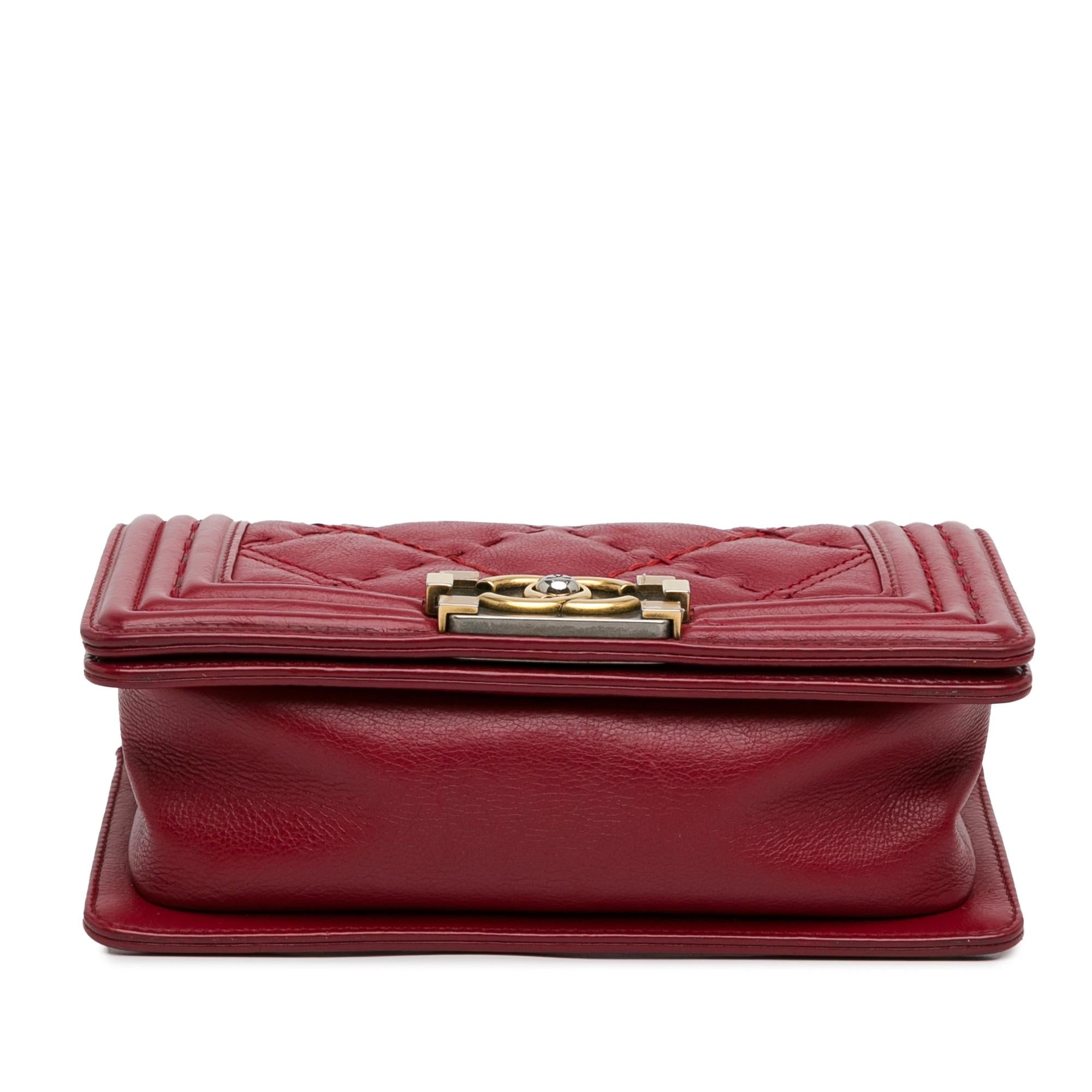 Top Quality Chanel Small Grained Calfskin Boy Double Stitch Flap (SHG-5sJFKX)