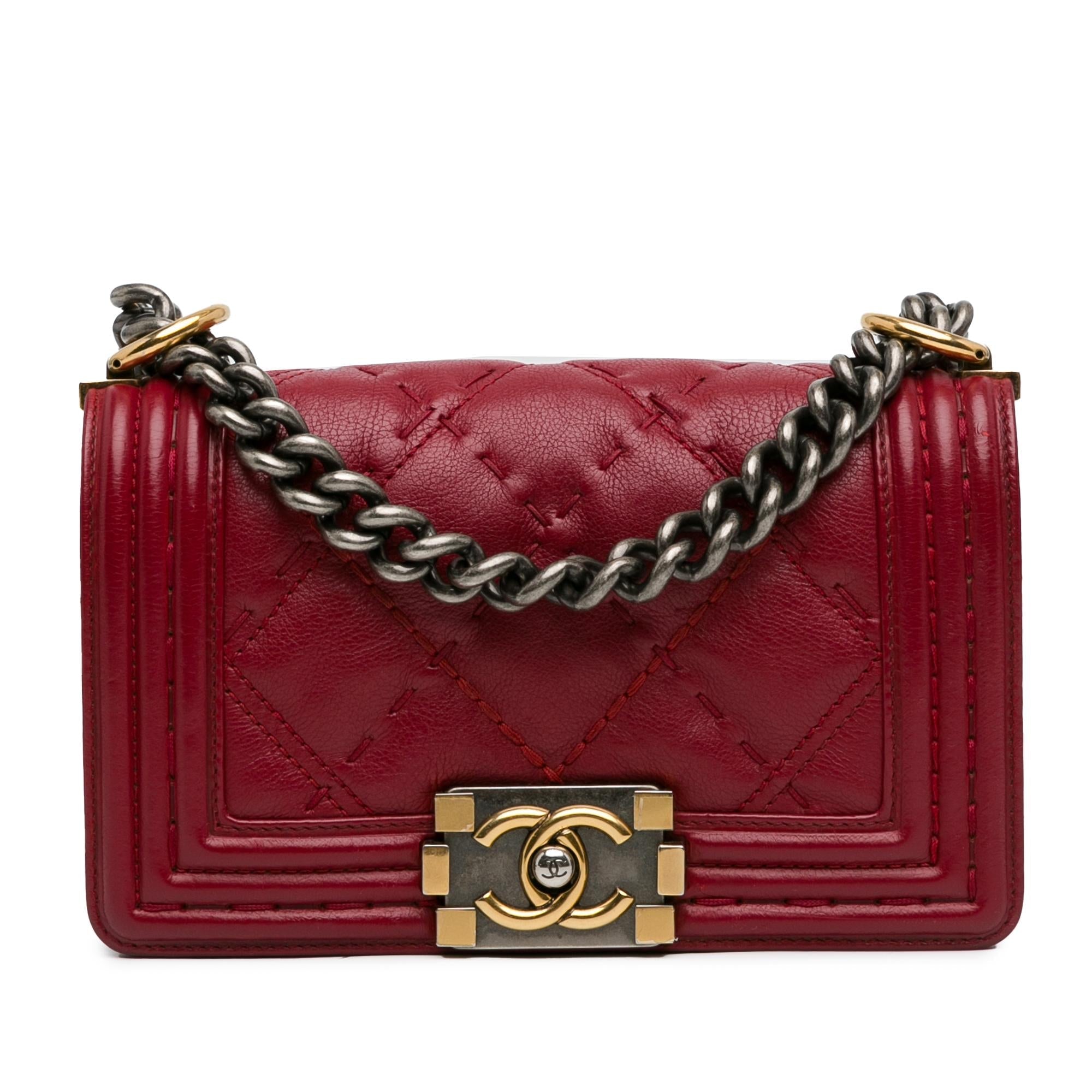Top Quality Chanel Small Grained Calfskin Boy Double Stitch Flap (SHG-5sJFKX)