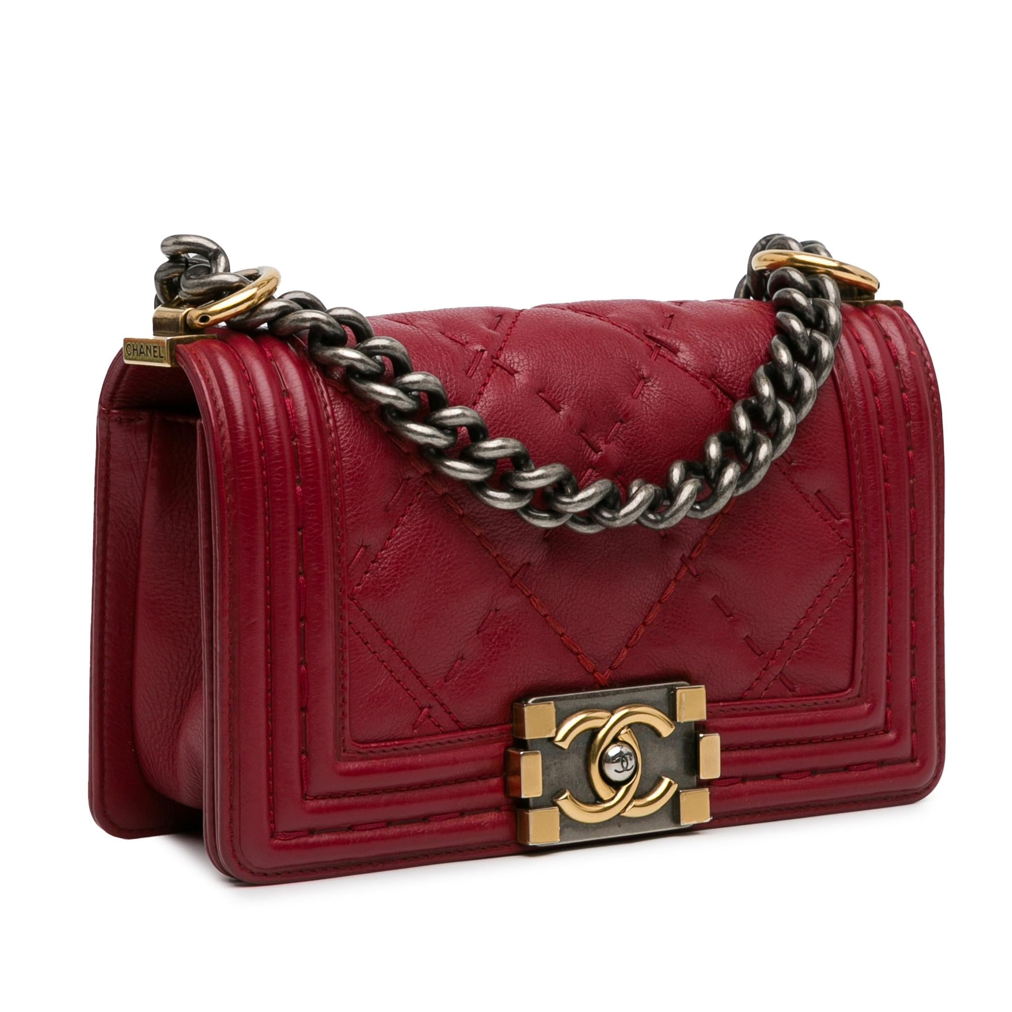 Top Quality Chanel Small Grained Calfskin Boy Double Stitch Flap (SHG-5sJFKX)