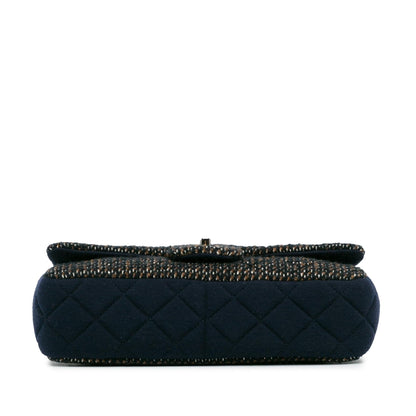 Top Quality Chanel Small Jersey Tweed Flap (SHG-6Tm9uk)