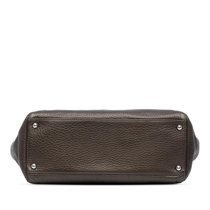 Top Quality Chanel Small Metallic Calfskin Executive Cerf Tote (SHG-DqfQFt)